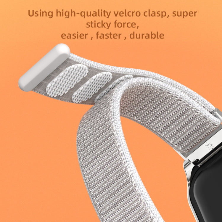 Cinturino per orologio in nylon traspirante con guscio metallico Mijobs, For Xiaomi Smart Band 8 Active / Redmi Band 2