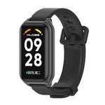 Cinturino per orologio in silicone con guscio metallico Mijobs, For Xiaomi Smart Band 8 Active / Redmi Band 2