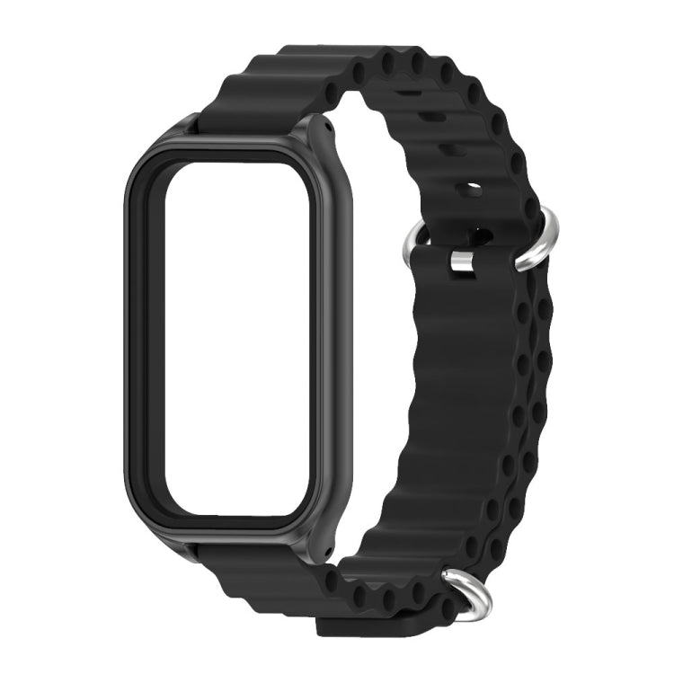 Cinturino per orologio in silicone Mijobs Metal Shell Ocean, For Xiaomi Smart Band 8 Active / Redmi Band 2