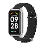 Cinturino per orologio in silicone Mijobs Metal Shell Ocean, For Xiaomi Smart Band 8 Active / Redmi Band 2