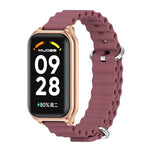 Cinturino per orologio in silicone Mijobs Metal Shell Ocean, For Xiaomi Smart Band 8 Active / Redmi Band 2