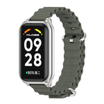 Cinturino per orologio in silicone Mijobs Metal Shell Ocean, For Xiaomi Smart Band 8 Active / Redmi Band 2