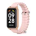 Cinturino per orologio in silicone Mijobs Metal Shell Ocean, For Xiaomi Smart Band 8 Active / Redmi Band 2