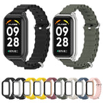 Cinturino per orologio in silicone Mijobs Metal Shell Ocean, For Xiaomi Smart Band 8 Active / Redmi Band 2