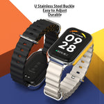 Cinturino per orologio in silicone Mijobs Metal Shell Ocean, For Xiaomi Smart Band 8 Active / Redmi Band 2
