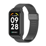 Guscio in metallo Mijobs + cinturino in metallo con fibbia Milano, For Xiaomi Smart Band 8 Active / Redmi Band 2