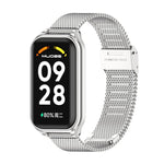 Guscio in metallo Mijobs + cinturino in metallo con fibbia Milano, For Xiaomi Smart Band 8 Active / Redmi Band 2