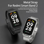 Guscio in metallo Mijobs + cinturino in metallo con fibbia Milano, For Xiaomi Smart Band 8 Active / Redmi Band 2
