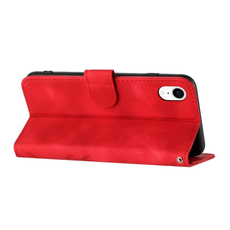 Custodia per cellulare in pelle con motivo a linea, For iPhone XR, For iPhone XS Max, For iPhone 6 Plus/7 Plus/8 Plus, For iPhone 5s / SE