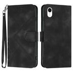 Custodia in pelle con supporto per iPhone compatibili