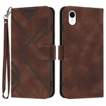 Custodia in pelle con supporto per iPhone compatibili