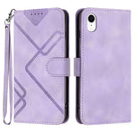 Custodia in pelle con supporto per iPhone compatibili