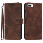 Custodia in pelle con supporto per iPhone compatibili