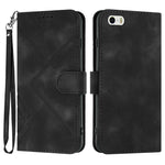 Custodia in pelle con supporto per iPhone compatibili