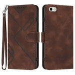 Custodia in pelle con supporto per iPhone compatibili