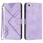 Custodia in pelle con supporto per iPhone compatibili