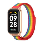 Cinturino per orologio in nylon traspirante con guscio metallico Mijobs, For Xiaomi Smart Band 8 Active / Redmi Band 2