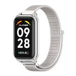 Cinturino per orologio in nylon traspirante con guscio metallico Mijobs, For Xiaomi Smart Band 8 Active / Redmi Band 2