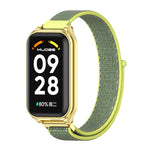 Cinturino per orologio in nylon traspirante con guscio metallico Mijobs, For Xiaomi Smart Band 8 Active / Redmi Band 2