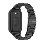 Scocca in metallo Mijobs + cinturino in acciaio inossidabile a tre sfere, For Xiaomi Smart Band 8 Active / Redmi Band 2