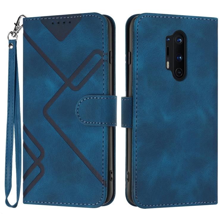 Custodia per cellulare in pelle con motivo a linea, For OnePlus Nord 2 5G, For OnePlus 9 Pro, For OnePlus 9, For OnePlus 8 Pro