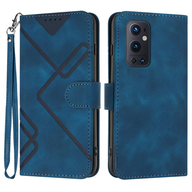 Custodia per cellulare in pelle con motivo a linea, For OnePlus Nord 2 5G, For OnePlus 9 Pro, For OnePlus 9, For OnePlus 8 Pro