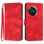 Custodia per cellulare in pelle con motivo a linea, For OnePlus Ace 5 / 13R Global, For OnePlus 12, For OnePlus Ace 2V, For OnePlus 11