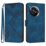 Custodia per cellulare in pelle con motivo a linea, For OnePlus Ace 5 / 13R Global, For OnePlus 12, For OnePlus Ace 2V, For OnePlus 11