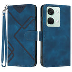 Custodia per cellulare in pelle con motivo a linea, For OnePlus Ace 5 / 13R Global, For OnePlus 12, For OnePlus Ace 2V, For OnePlus 11