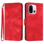 Custodia per cellulare in pelle con motivo a linea, For OnePlus Turbo 6 / 6V, For OnePlus Ace 6, For OnePlus 15, For OnePlus 13T
