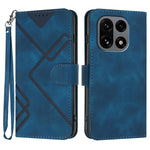 Custodia per cellulare in pelle con motivo a linea, For OnePlus Turbo 6 / 6V, For OnePlus Ace 6, For OnePlus 15, For OnePlus 13T