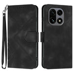 Custodia per cellulare in pelle con motivo a linea, For OnePlus Turbo 6 / 6V, For OnePlus Ace 6, For OnePlus 15, For OnePlus 13T