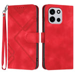 Custodia per cellulare in pelle con motivo a linea, For OnePlus Turbo 6 / 6V, For OnePlus Ace 6, For OnePlus 15, For OnePlus 13T