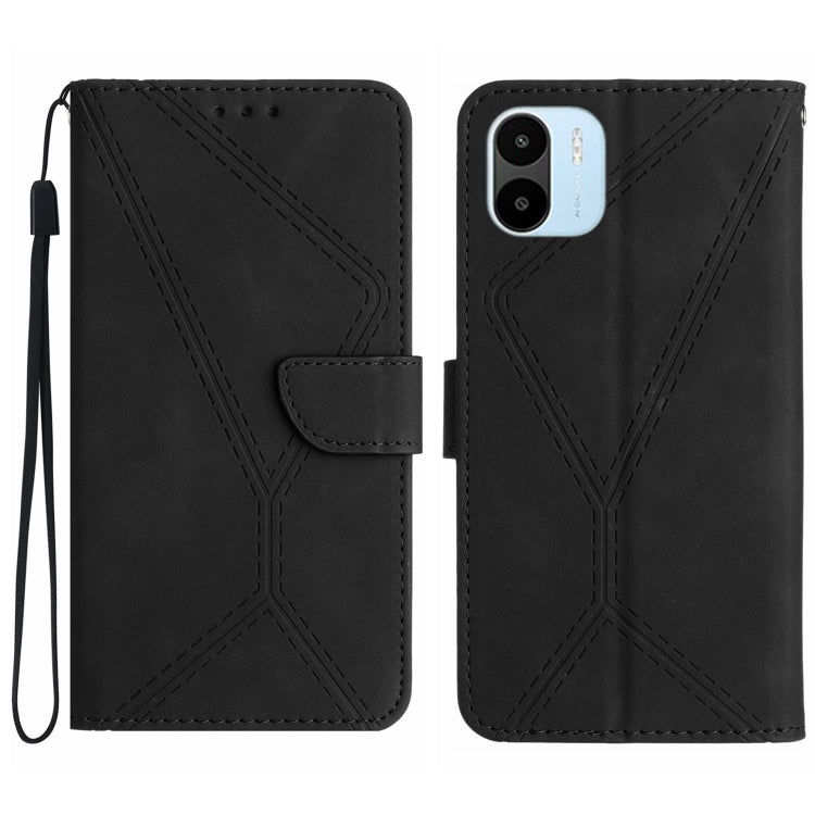 Custodia portafoglio in pelle goffrata per Xiaomi Poco F5 Pro