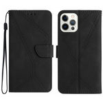 Custodia in pelle goffrata per iPhone 13 e 12