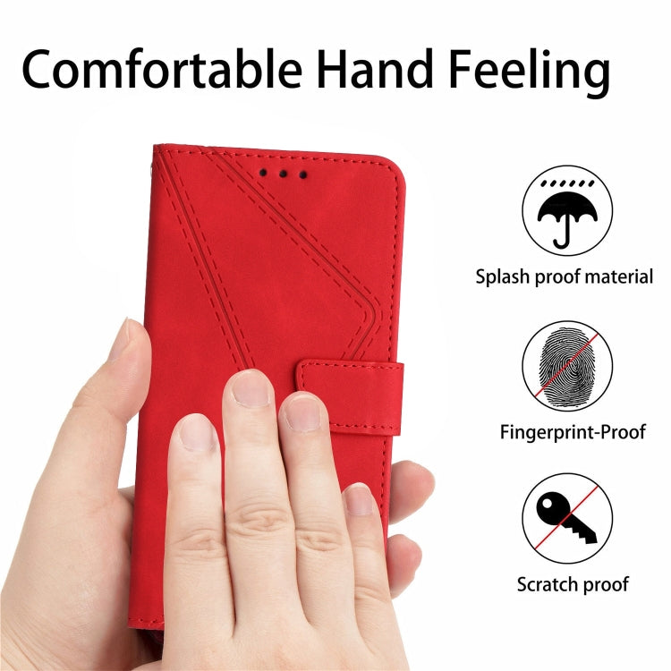 Custodia per telefono in pelle goffrata con cuciture, For iPhone 11, For iPhone 11 Pro, For iPhone 11 Pro Max, For iPhone 14 Plus