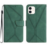 Custodia portafoglio in pelle goffrata per iPhone 11 e 14 Plus