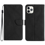 Custodia portafoglio in pelle goffrata per iPhone 11 e 14 Plus