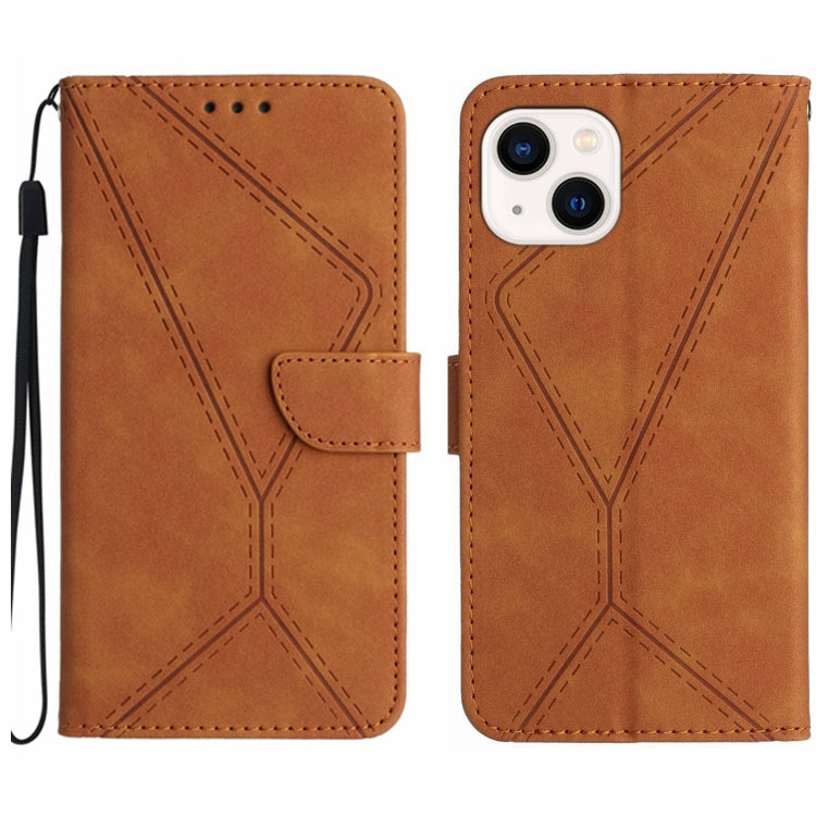 Custodia per telefono in pelle goffrata con cuciture, For iPhone 11, For iPhone 11 Pro, For iPhone 11 Pro Max, For iPhone 14 Plus