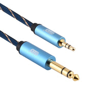 EMK Jack maschio da 3,5 mm a jack maschio da 6,35 mm Connettore placcato oro Cavo AUX in treccia di nylon per computer / X-BOX / PS3 / CD / DVD, 1m, 1.5m, 2m, 3m, 5m