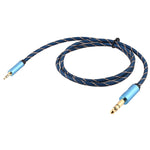 EMK Jack maschio da 3,5 mm a jack maschio da 6,35 mm Connettore placcato oro Cavo AUX in treccia di nylon per computer / X-BOX / PS3 / CD / DVD, 1m, 1.5m, 2m, 3m, 5m