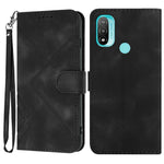 Custodia per cellulare in pelle con motivo a linea, For Motorola Moto G52, For Motorola Moto G22, For Motorola Moto E20 / E30 / E40, For Motorola Moto E7 Power