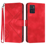 Custodia per cellulare in pelle con motivo a linea, For Motorola Moto E22, For Motorola Edge 30 Neo, For Motorola Moto G32, For Motorola Moto G42