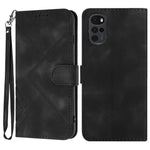 Custodia per cellulare in pelle con motivo a linea, For Motorola Moto G52, For Motorola Moto G22, For Motorola Moto E20 / E30 / E40, For Motorola Moto E7 Power