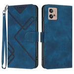Custodia per cellulare in pelle con motivo a linea, For Motorola Moto E22, For Motorola Edge 30 Neo, For Motorola Moto G32, For Motorola Moto G42