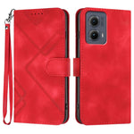 Custodia per cellulare in pelle con motivo a linea, For Motorola Edge 5G 2024, For Motorola Moto X50 Ultra, For Motorola Edge 50 Pro, For Motorola Edge 50 Fusion