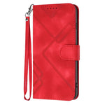 Custodia per cellulare in pelle con motivo a linea, For Motorola Edge 5G 2024, For Motorola Moto X50 Ultra, For Motorola Edge 50 Pro, For Motorola Edge 50 Fusion