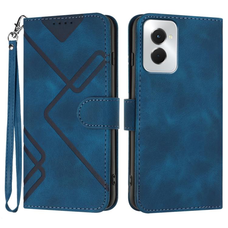 Custodia per cellulare in pelle con motivo a linea, For Motorola Moto G Stylus 5G 2024, For Motorola Moto G Power 5G 2024, For Motorola Moto E13, For Motorola Moto G23