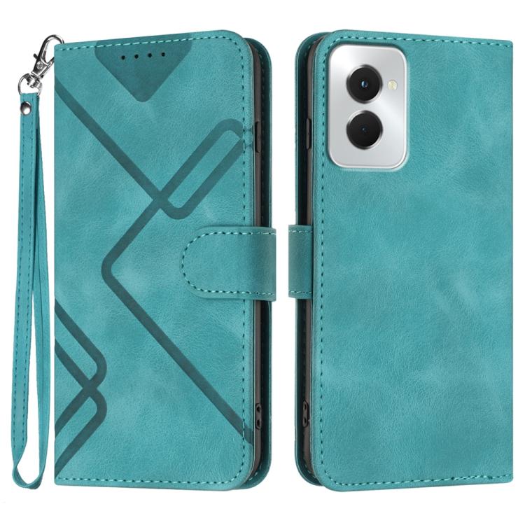 Custodia per cellulare in pelle con motivo a linea, For Motorola Moto G Stylus 5G 2024, For Motorola Moto G Power 5G 2024, For Motorola Moto E13, For Motorola Moto G23
