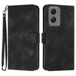 Custodia per cellulare in pelle con motivo a linea, For Motorola Moto G Stylus 5G 2024, For Motorola Moto G Power 5G 2024, For Motorola Moto E13, For Motorola Moto G23